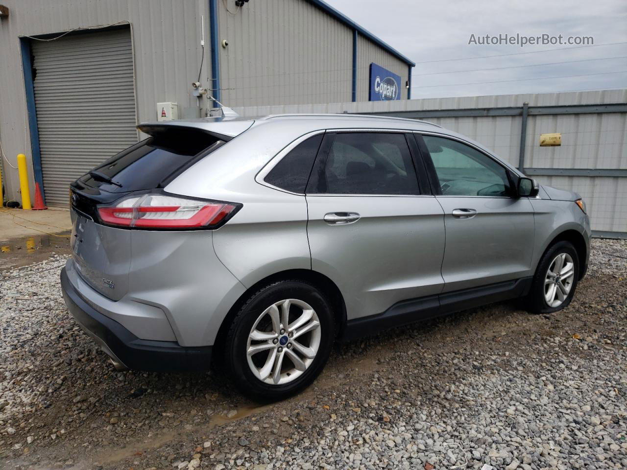 2020 Ford Edge Sel Silver vin: 2FMPK4J9XLBA18758