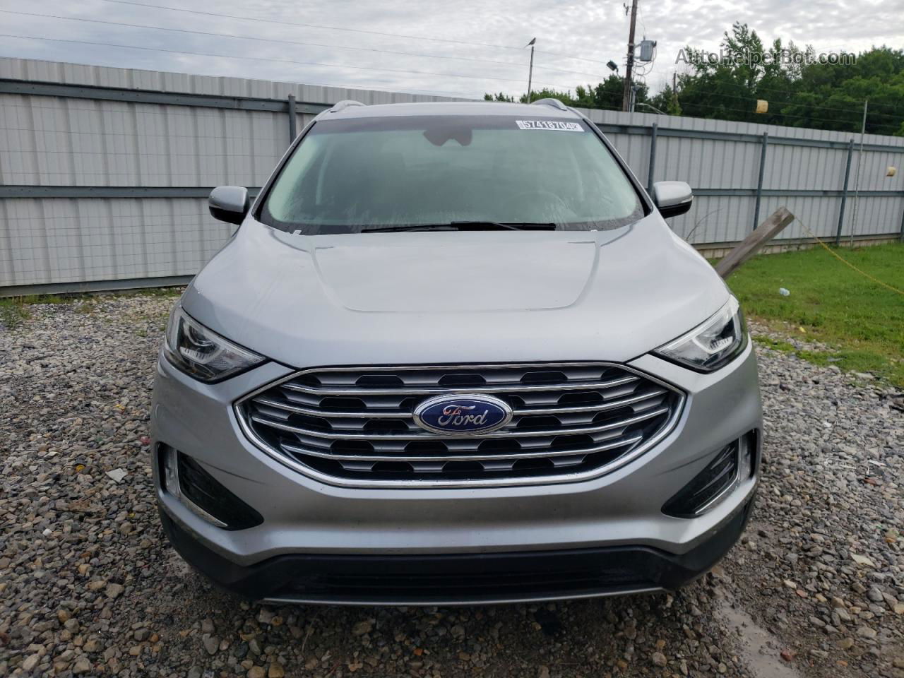 2020 Ford Edge Sel Silver vin: 2FMPK4J9XLBA18758