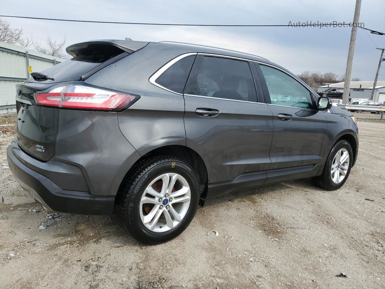 2020 Ford Edge Sel Gray vin: 2FMPK4J9XLBA60685