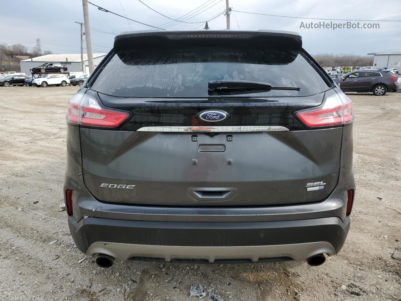 2020 Ford Edge Sel Серый vin: 2FMPK4J9XLBA60685