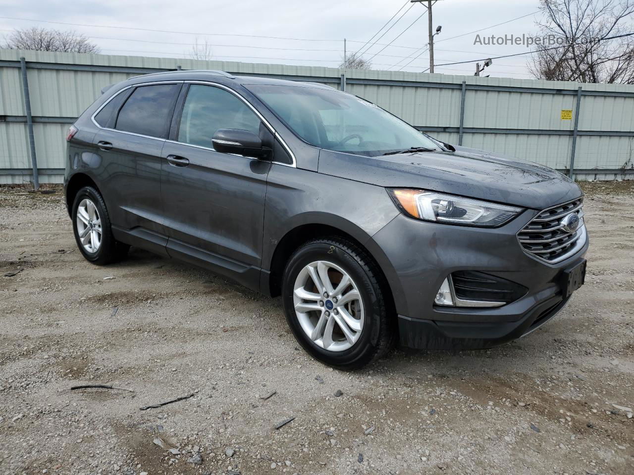 2020 Ford Edge Sel Gray vin: 2FMPK4J9XLBA60685