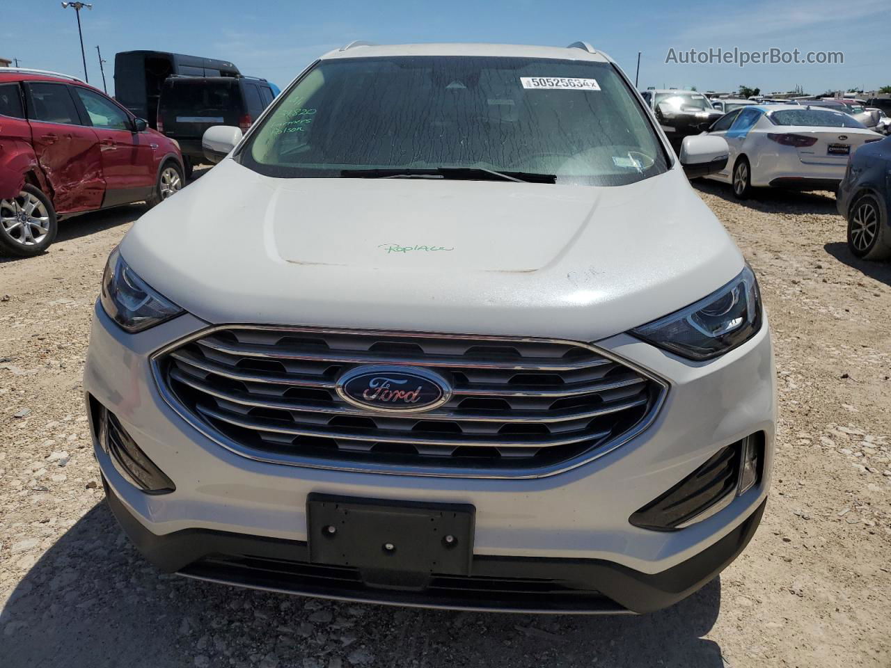 2020 Ford Edge Sel White vin: 2FMPK4J9XLBB27074