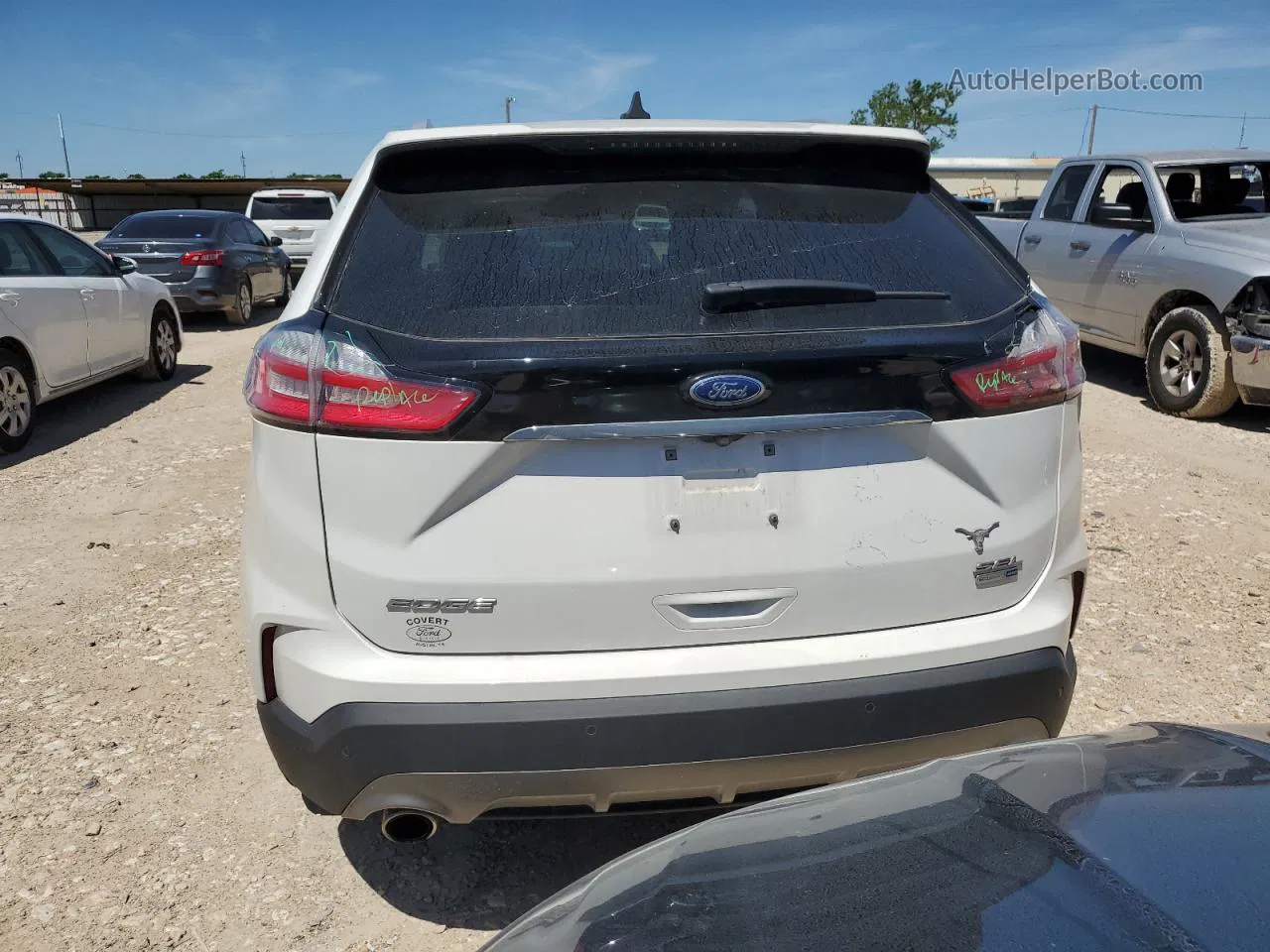 2020 Ford Edge Sel White vin: 2FMPK4J9XLBB27074