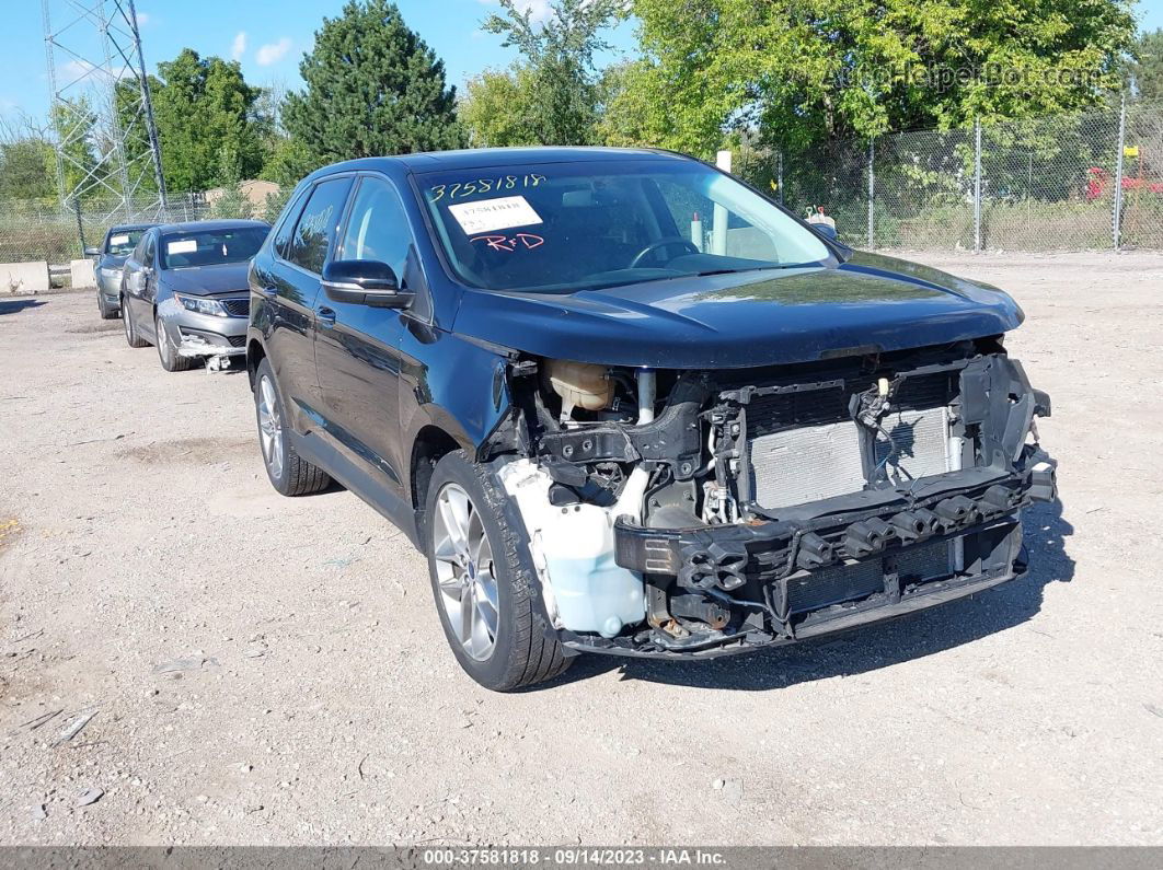 2017 Ford Edge Titanium Black vin: 2FMPK4K80HBB51297