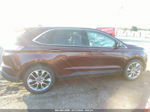 2017 Ford Edge Titanium Burgundy vin: 2FMPK4K80HBB71341