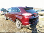 2017 Ford Edge Titanium Burgundy vin: 2FMPK4K80HBB71341