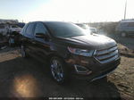 2017 Ford Edge Titanium Burgundy vin: 2FMPK4K80HBB71341