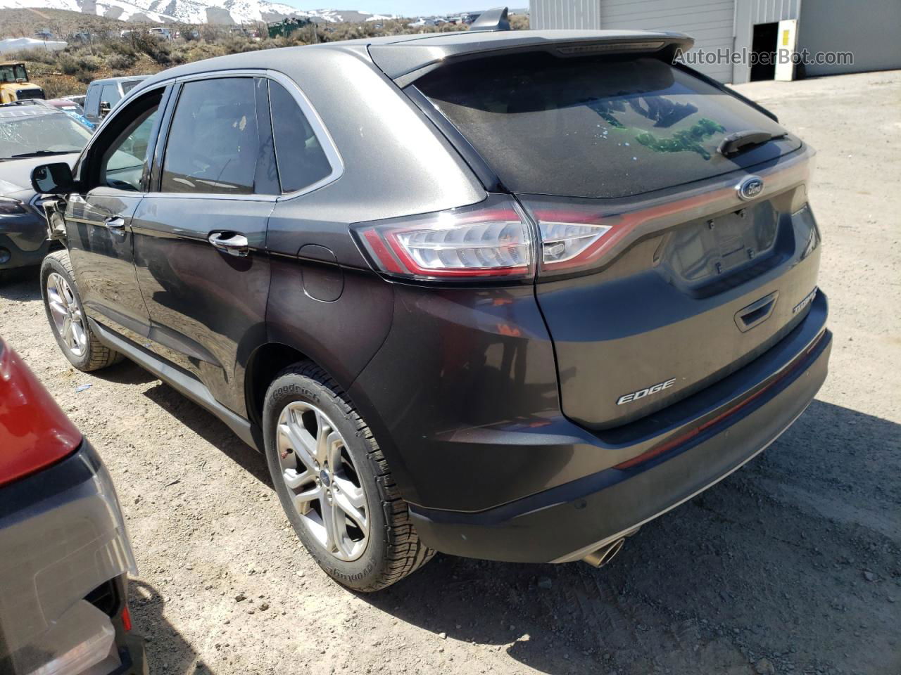 2018 Ford Edge Titanium Silver vin: 2FMPK4K80JBC14565