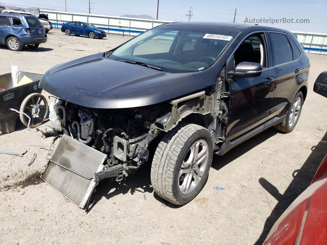 2018 Ford Edge Titanium Silver vin: 2FMPK4K80JBC14565