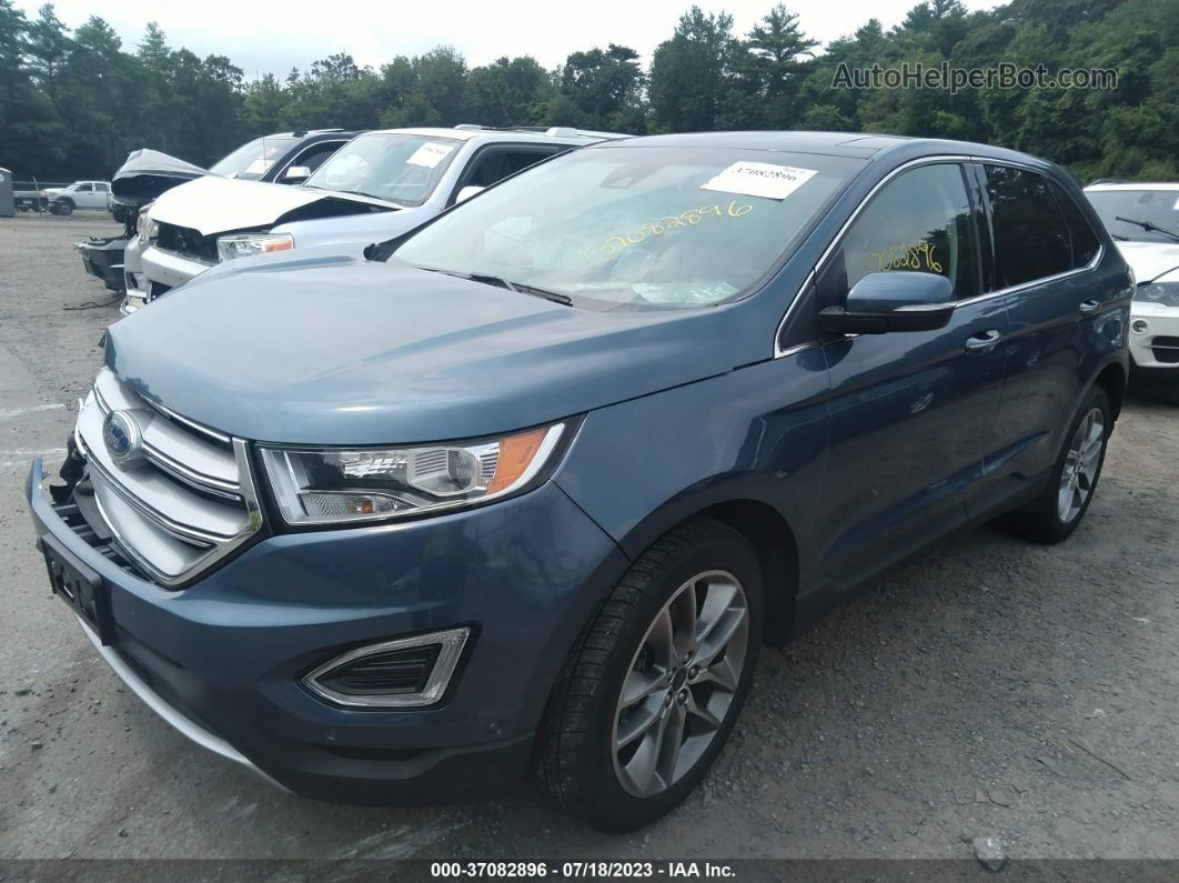 2018 Ford Edge Titanium Синий vin: 2FMPK4K80JBC24254