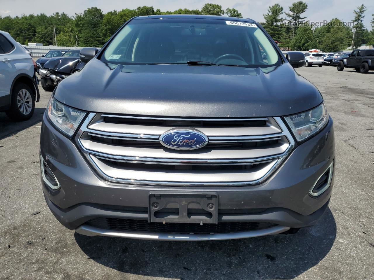 2017 Ford Edge Titanium Gray vin: 2FMPK4K81HBB77391