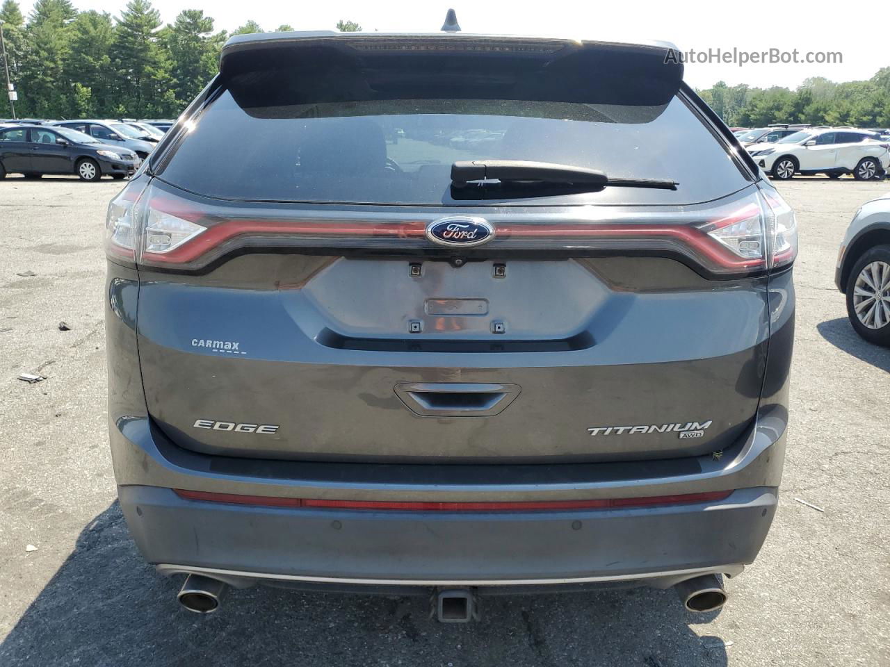 2017 Ford Edge Titanium Gray vin: 2FMPK4K81HBB77391