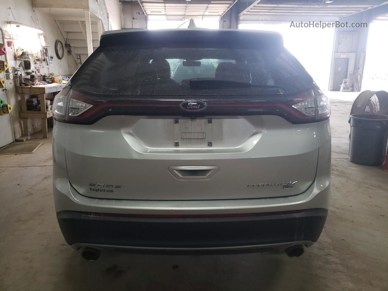 2018 Ford Edge Titanium Silver vin: 2FMPK4K81JBC02232