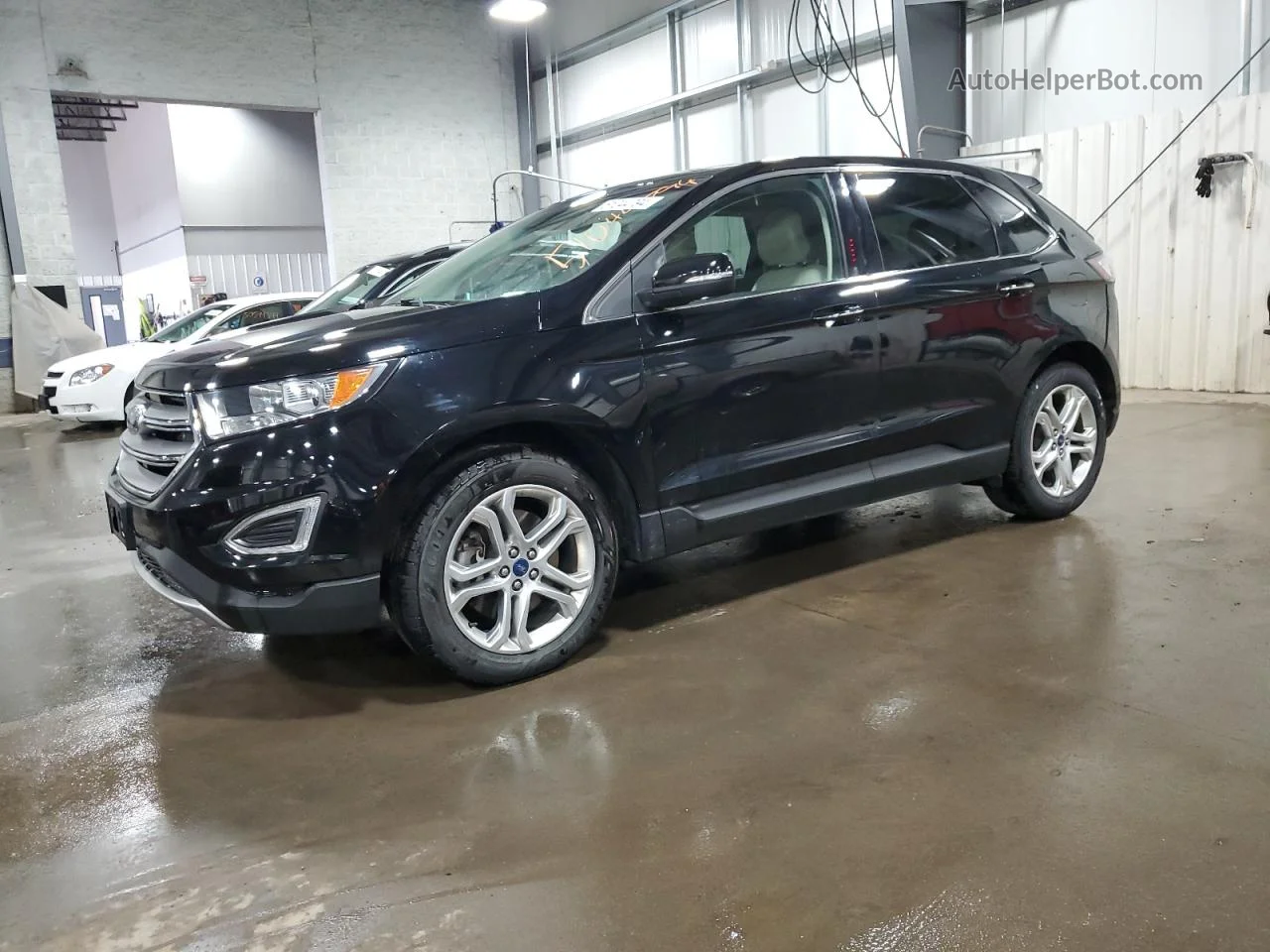 2018 Ford Edge Titanium Черный vin: 2FMPK4K81JBC20407