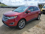 2015 Ford Edge Titanium Red vin: 2FMPK4K82FBB51945