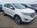 2015 Ford Edge Titanium White vin: 2FMPK4K82FBB82497