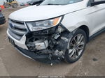 2015 Ford Edge Titanium White vin: 2FMPK4K82FBB82497