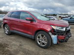 2016 Ford Edge Titanium Red vin: 2FMPK4K82GBB30885