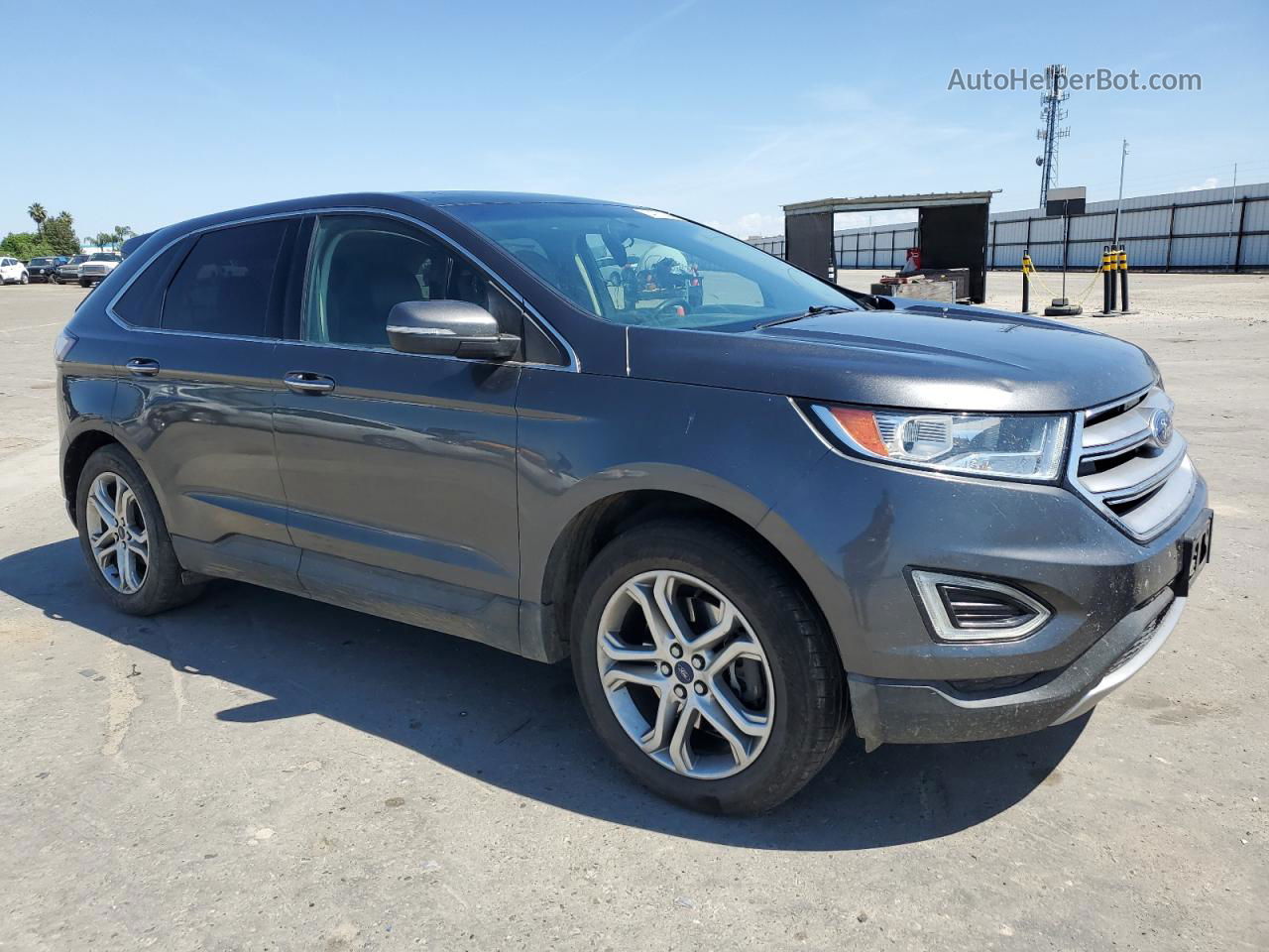 2016 Ford Edge Titanium Gray vin: 2FMPK4K82GBB95140