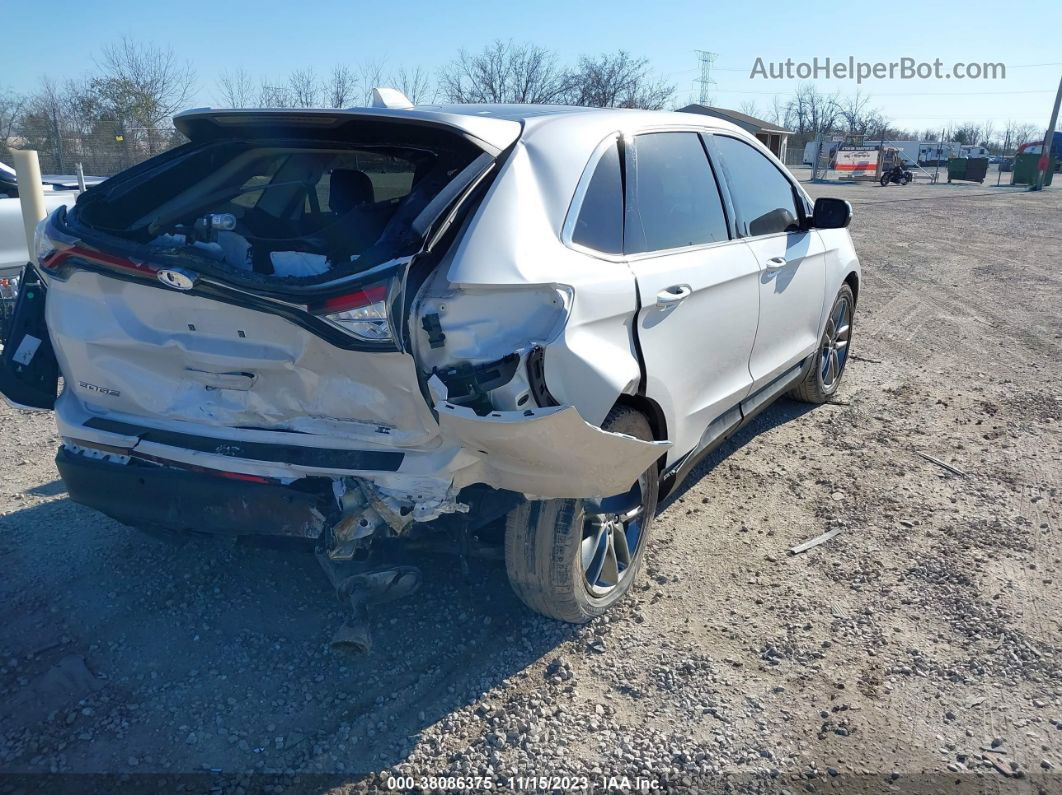 2016 Ford Edge Titanium White vin: 2FMPK4K82GBC13507