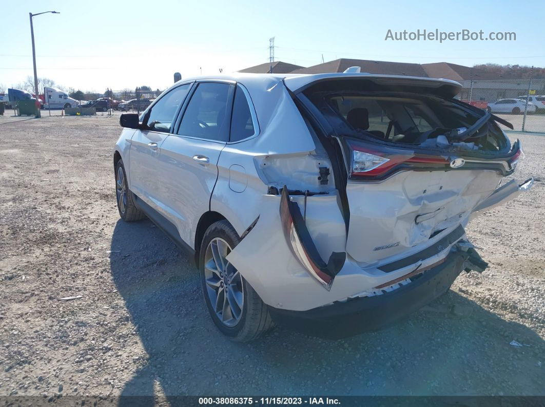 2016 Ford Edge Titanium White vin: 2FMPK4K82GBC13507