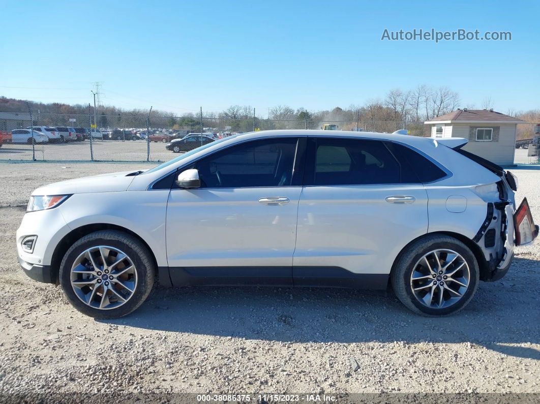 2016 Ford Edge Titanium White vin: 2FMPK4K82GBC13507