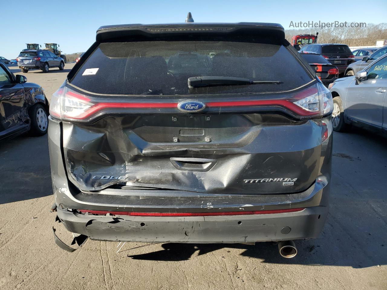 2018 Ford Edge Titanium Charcoal vin: 2FMPK4K83JBC15192