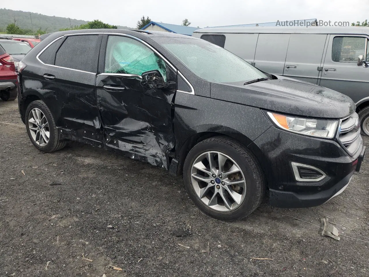 2015 Ford Edge Titanium Black vin: 2FMPK4K84FBC41937