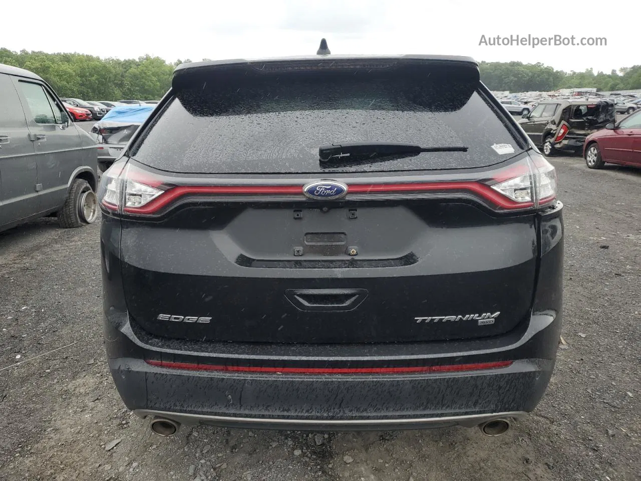 2015 Ford Edge Titanium Black vin: 2FMPK4K84FBC41937