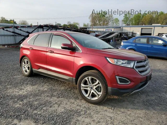 2016 Ford Edge Titanium Red vin: 2FMPK4K84GBC09247