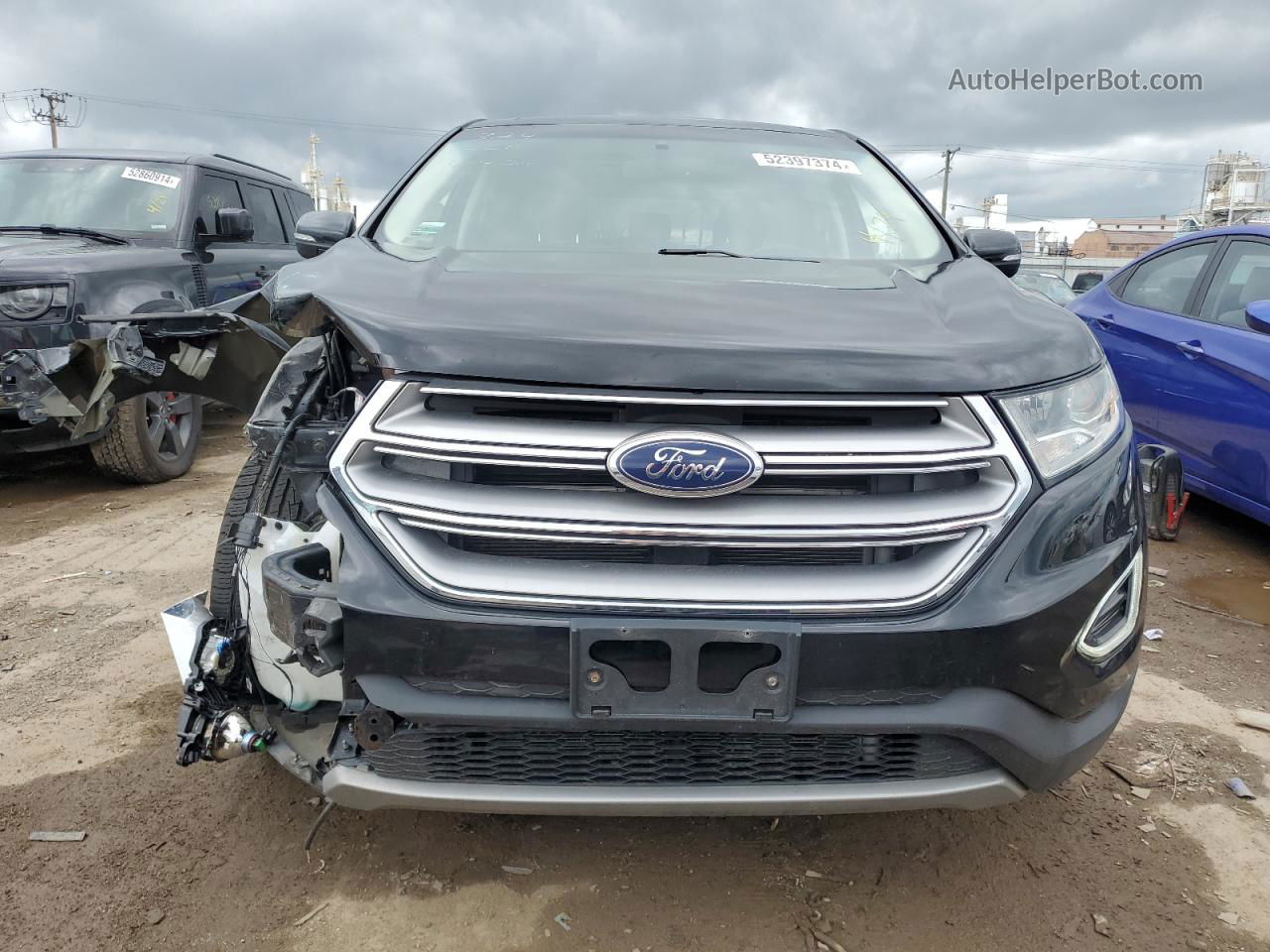 2017 Ford Edge Titanium Black vin: 2FMPK4K84HBB67244