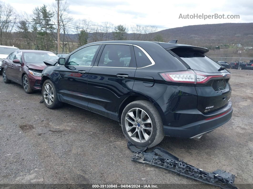 2017 Ford Edge Titanium Черный vin: 2FMPK4K84HBB86408