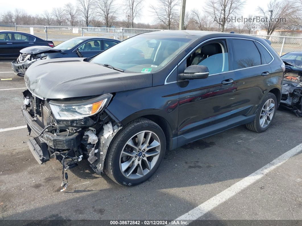 2018 Ford Edge Titanium Черный vin: 2FMPK4K84JBC49075