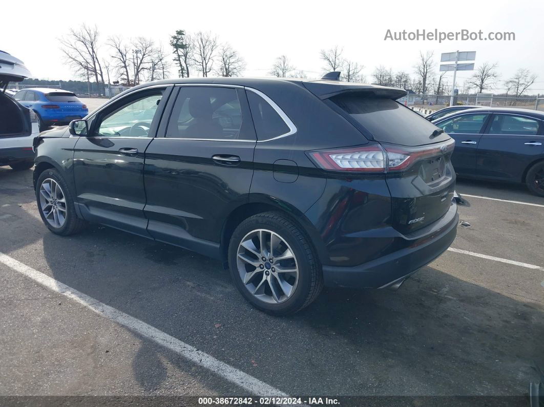 2018 Ford Edge Titanium Черный vin: 2FMPK4K84JBC49075