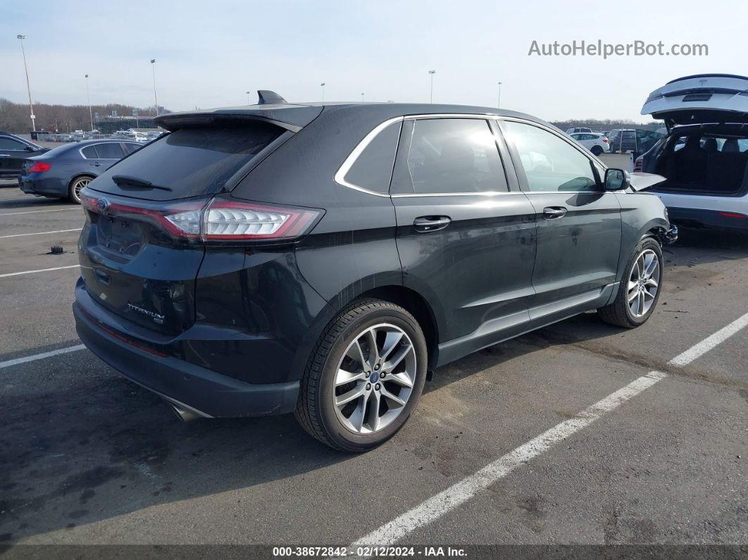 2018 Ford Edge Titanium Черный vin: 2FMPK4K84JBC49075