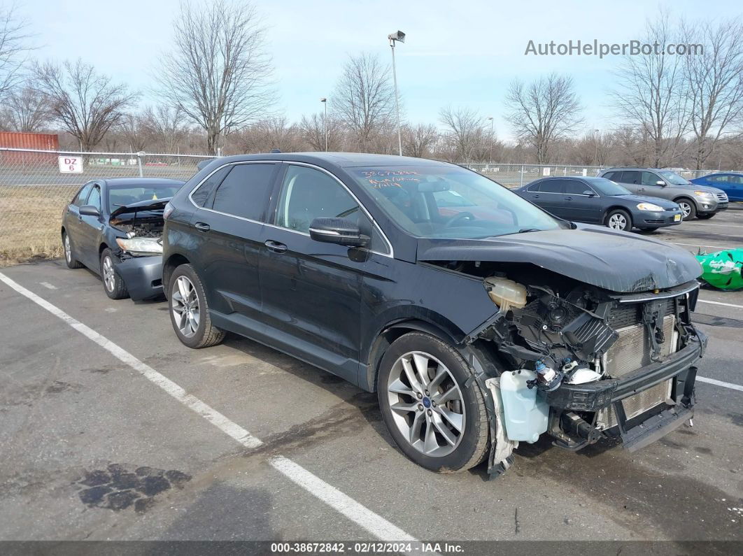 2018 Ford Edge Titanium Черный vin: 2FMPK4K84JBC49075