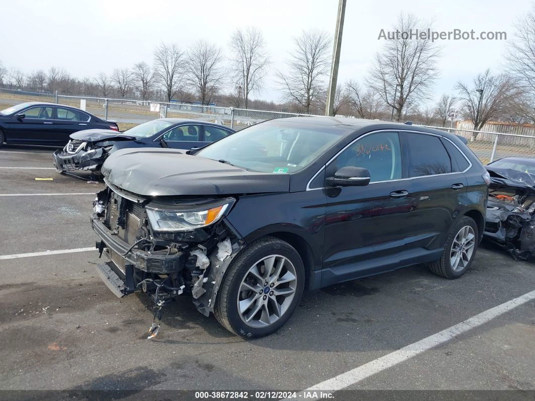 2018 Ford Edge Titanium Черный vin: 2FMPK4K84JBC49075