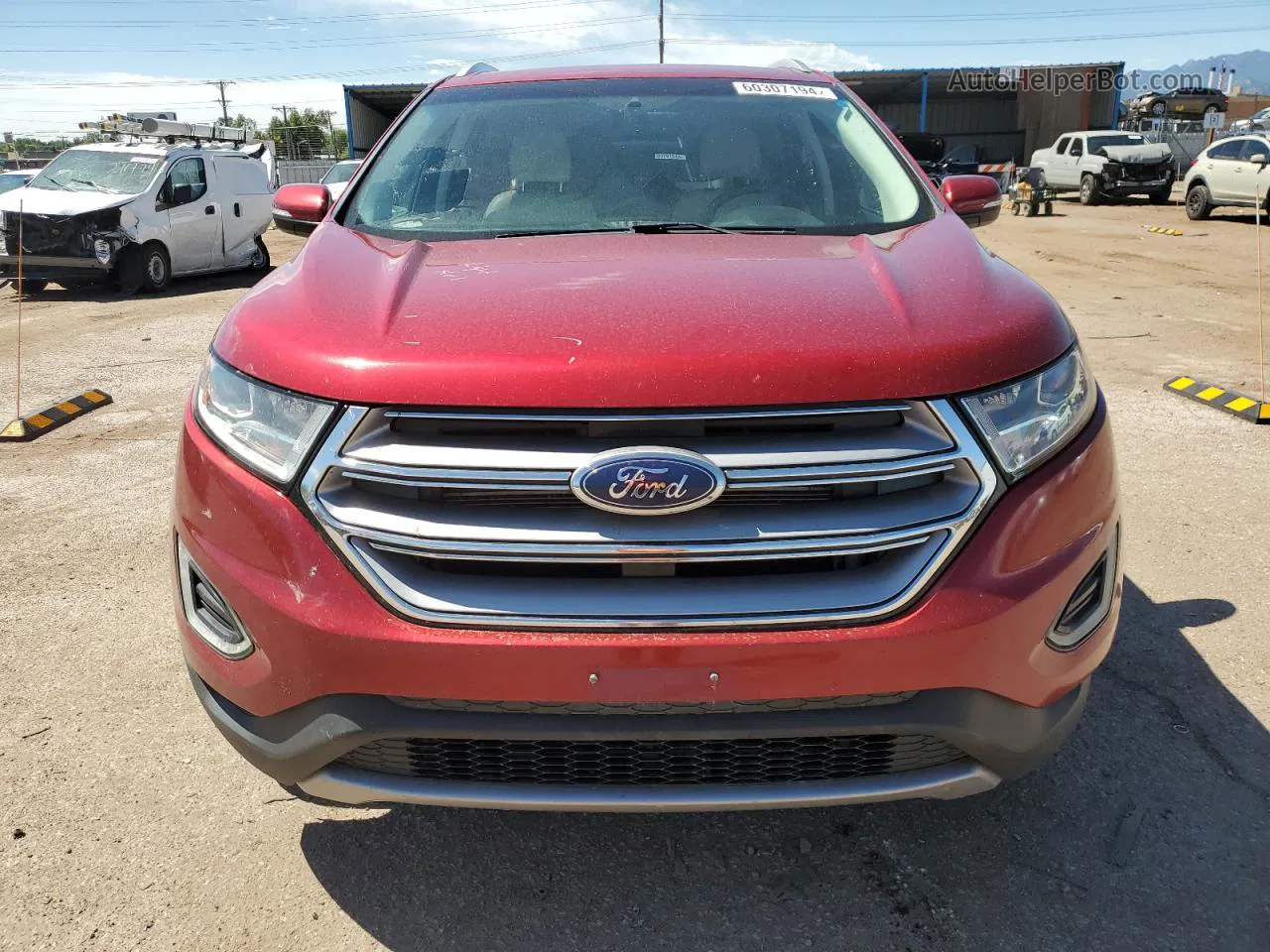 2016 Ford Edge Titanium Красный vin: 2FMPK4K85GBB23834