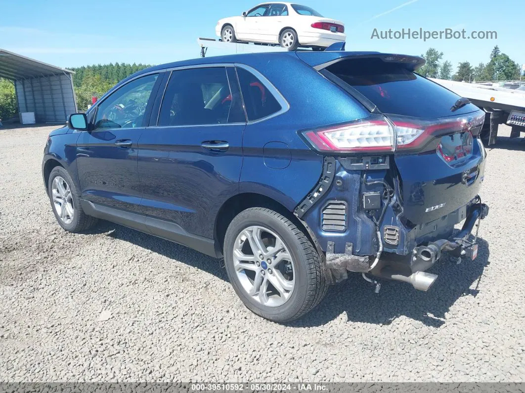 2017 Ford Edge Titanium Blue vin: 2FMPK4K85HBC12384