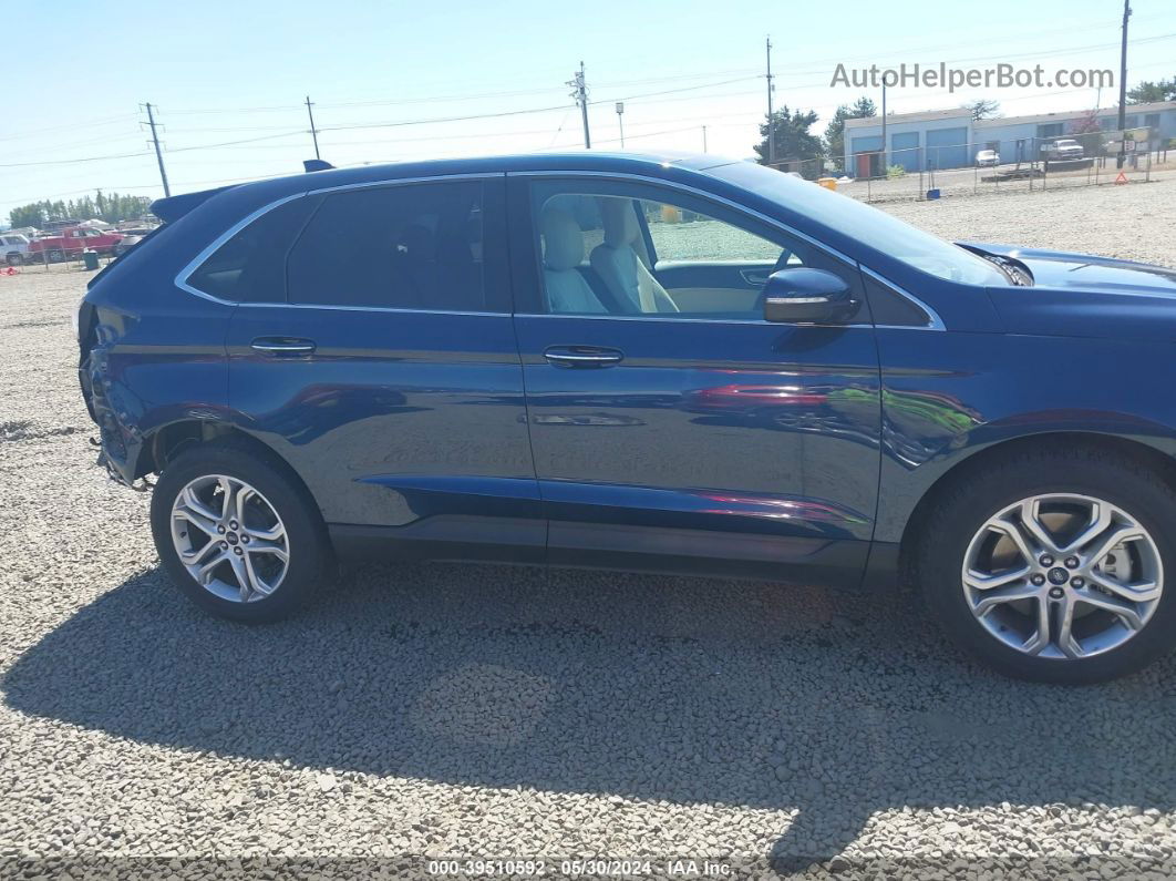 2017 Ford Edge Titanium Blue vin: 2FMPK4K85HBC12384