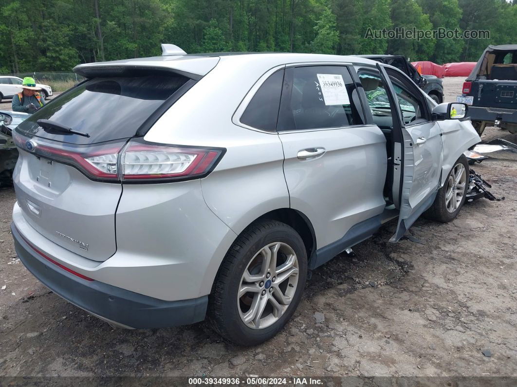 2018 Ford Edge Titanium Серебряный vin: 2FMPK4K85JBC01682