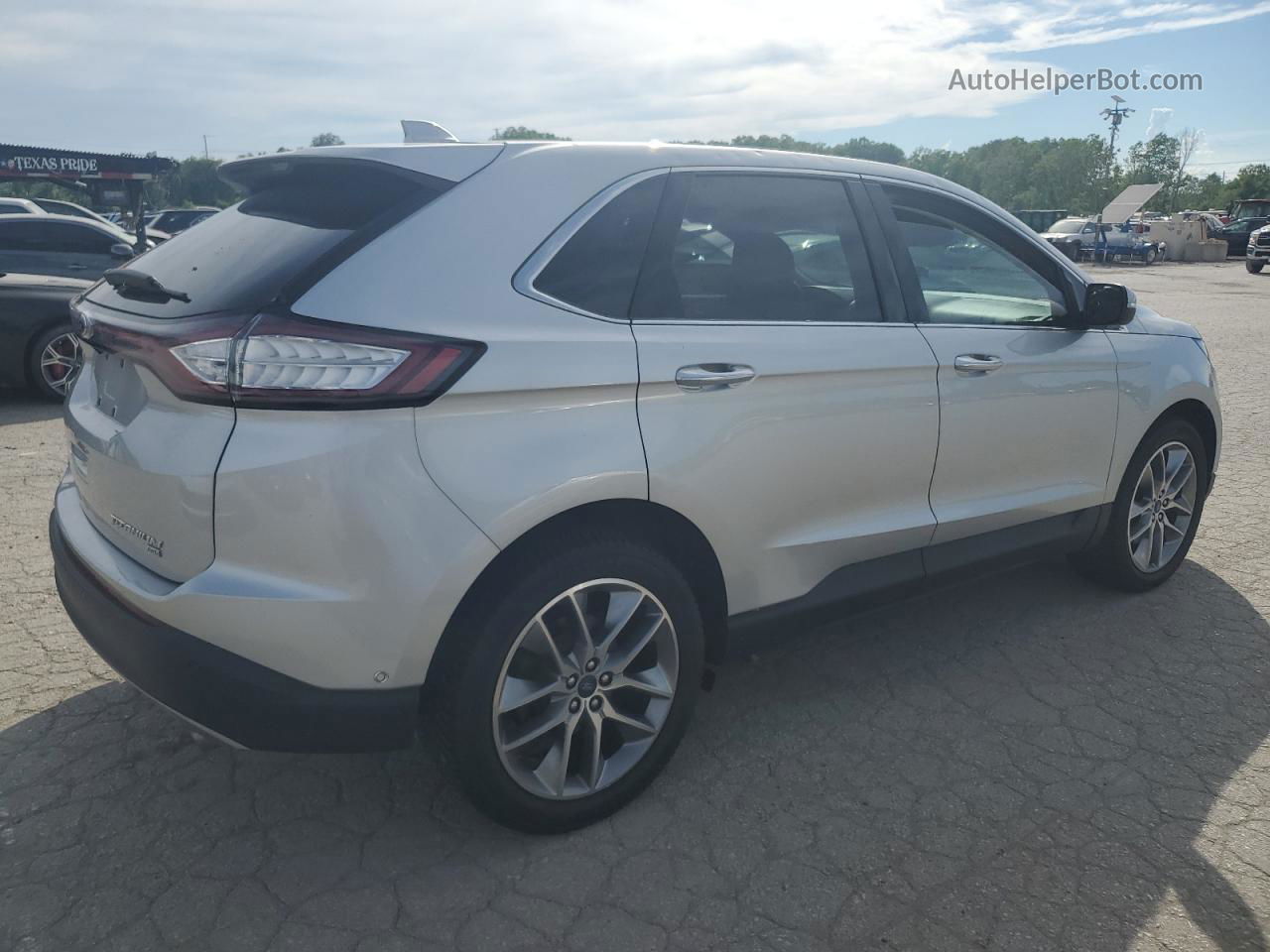 2017 Ford Edge Titanium Silver vin: 2FMPK4K86HBC18128