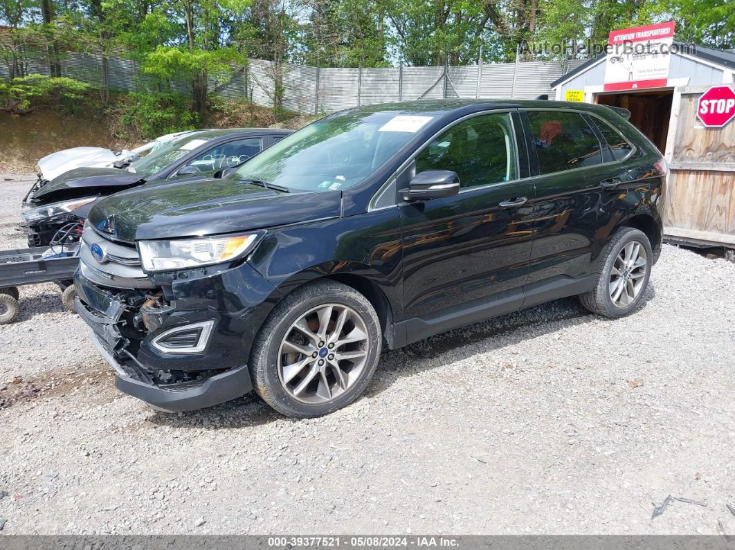 2017 Ford Edge Titanium Black vin: 2FMPK4K86HBC52988