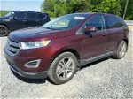 2017 Ford Edge Titanium Темно-бордовый vin: 2FMPK4K86HBC69273