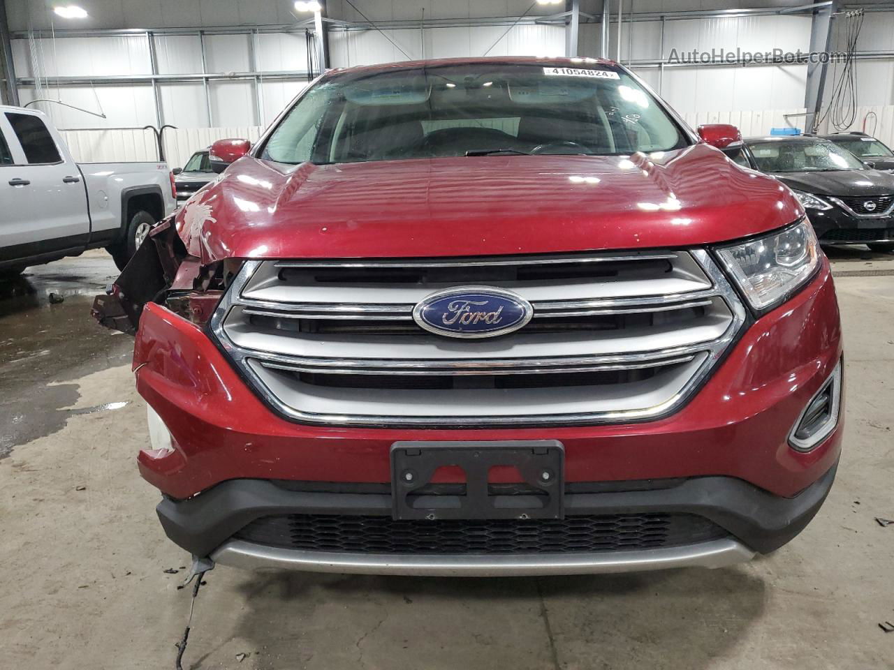 2016 Ford Edge Titanium Красный vin: 2FMPK4K87GBB42823