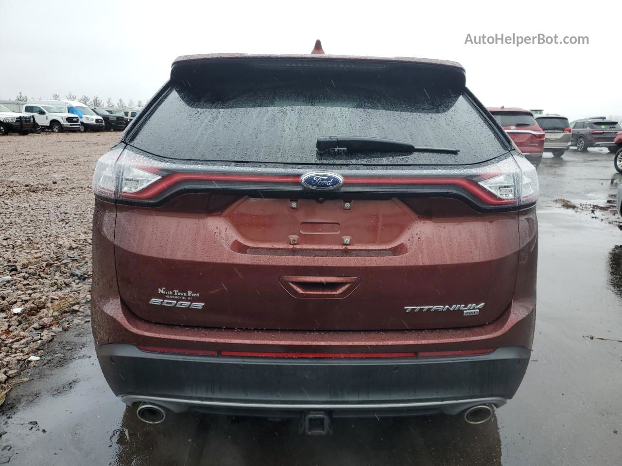 2016 Ford Edge Titanium Orange vin: 2FMPK4K87GBB78463