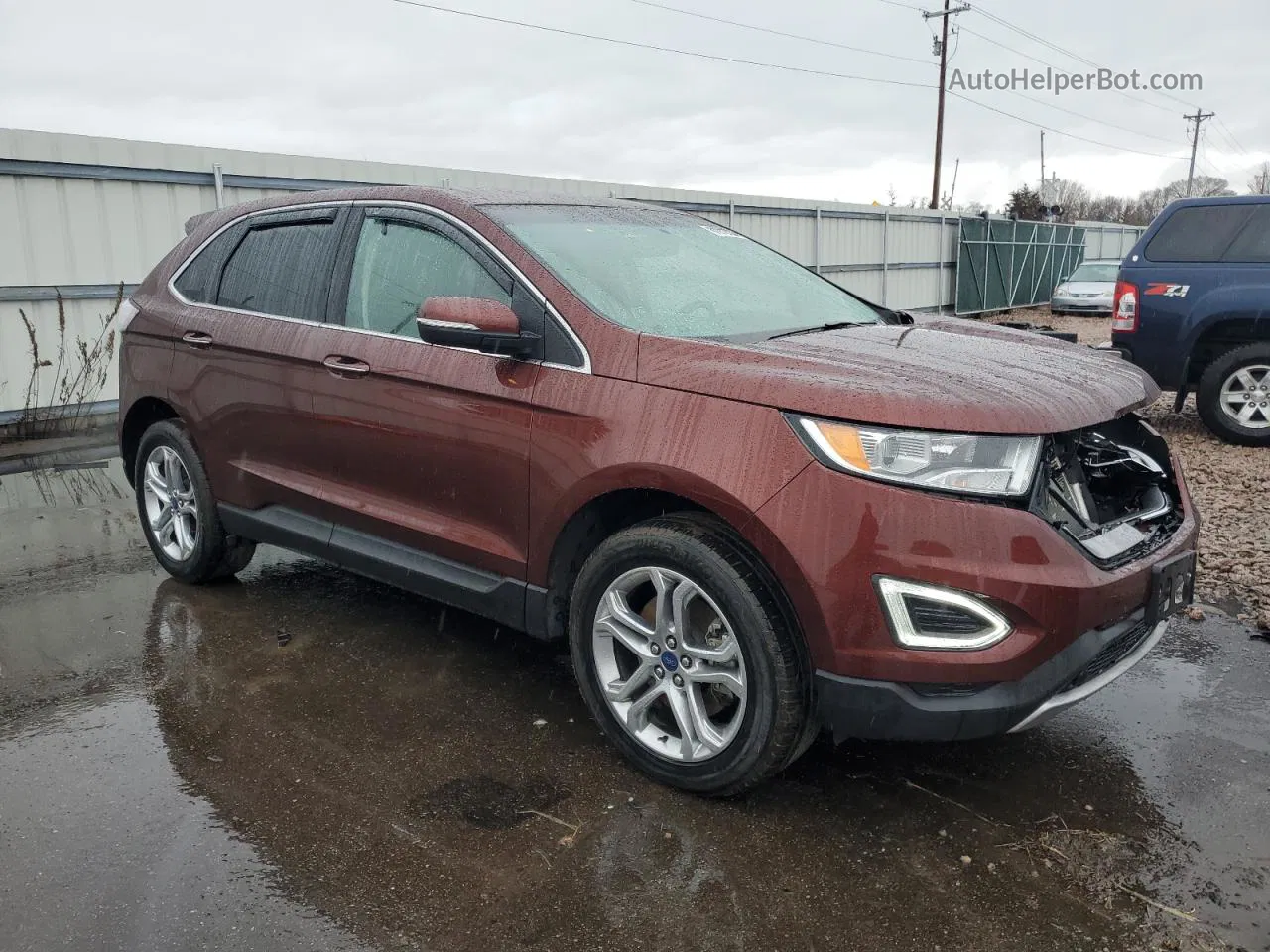 2016 Ford Edge Titanium Orange vin: 2FMPK4K87GBB78463