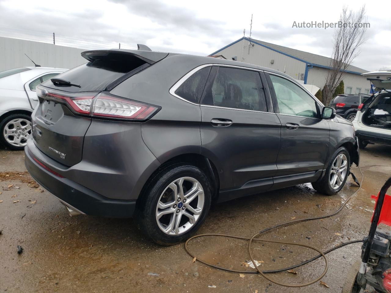 2017 Ford Edge Titanium Gray vin: 2FMPK4K87HBB97208