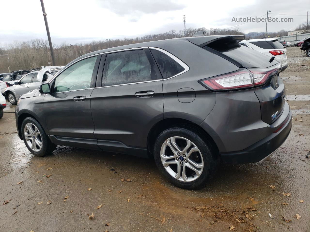 2017 Ford Edge Titanium Gray vin: 2FMPK4K87HBB97208