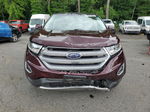 2018 Ford Edge Titanium Burgundy vin: 2FMPK4K87JBC04423